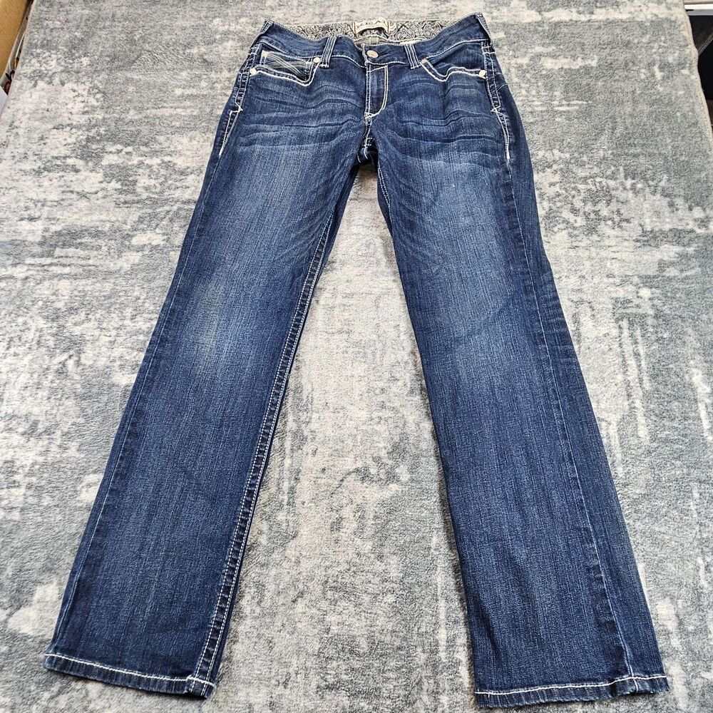 Ariat REAL Jeans Womens 32R Bootcut Western Riding Cowgirl Rodeo Festival Farm
